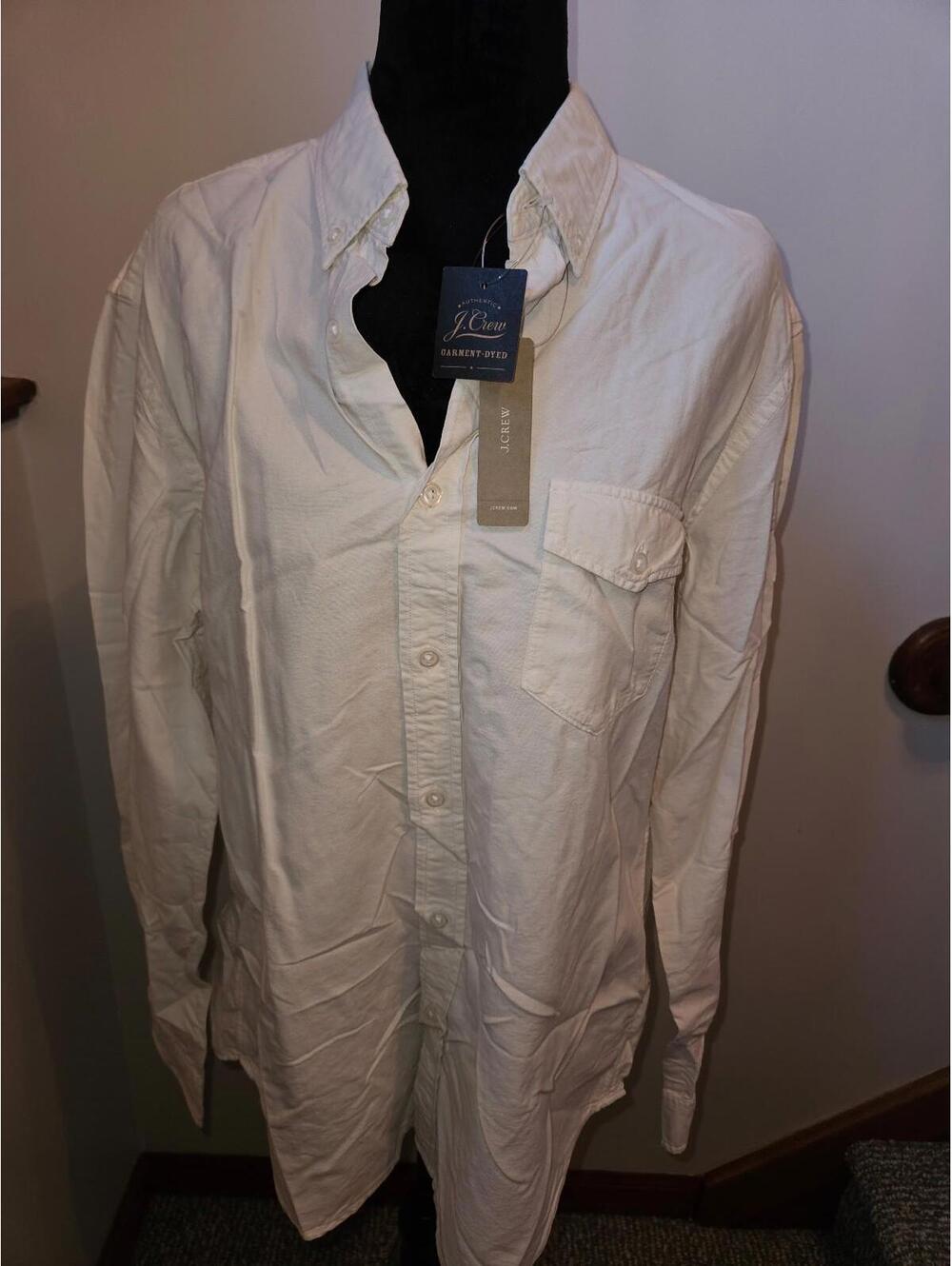 Men's long sleeve slim J. Crew button up shirt - Large Slim - BNWT